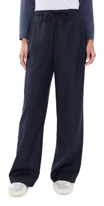 Rowing Blazers Rowing Blazers Pinstripe Everyday Pants NAVY