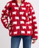 ROWING BLAZERS ROWING BLAZERS Sheep Printed High Pile Fleece Full Zip Sweatshirt - 4