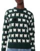 Rowing Blazers Rowing Blazers Warm & Wonderful Oversized Wool Sheep Pullover Green - 1