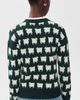 Rowing Blazers Rowing Blazers Warm & Wonderful Oversized Wool Sheep Pullover Green - 3