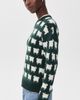 Rowing Blazers Rowing Blazers Warm & Wonderful Oversized Wool Sheep Pullover Green - 4