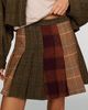 Rowing Blazers Wool Blend Mixed Pleated Mini Skirt - 2