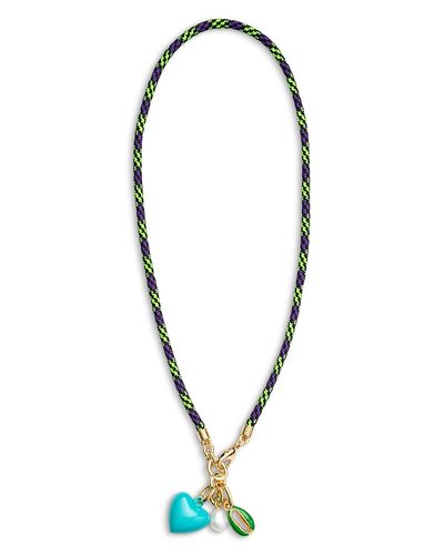 Roxanne Assoulin Roxanne Assoulin Happy Cord Charm Necklace, 18