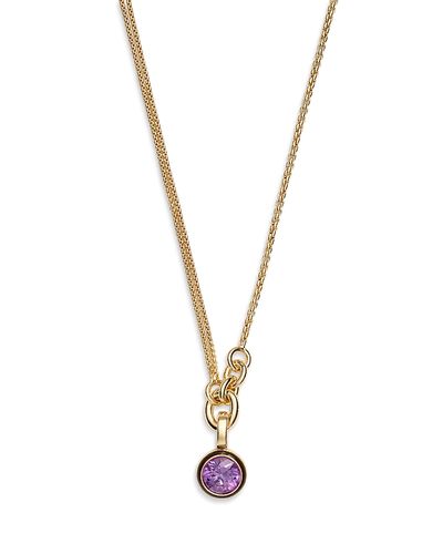 Roxanne Assoulin Roxanne Assoulin Single Drop Cubic Pendant Chain, 18