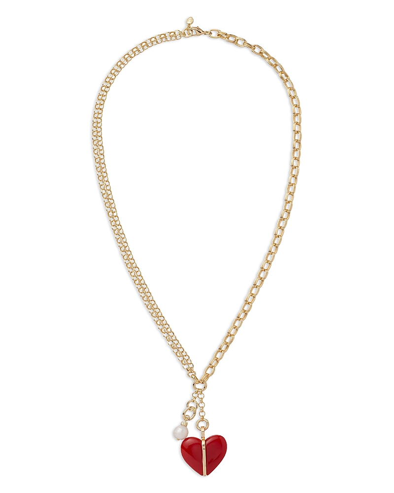Roxanne Assoulin Roxanne Assoulin The Big Stone Heart Charm Pendant Necklace, 26