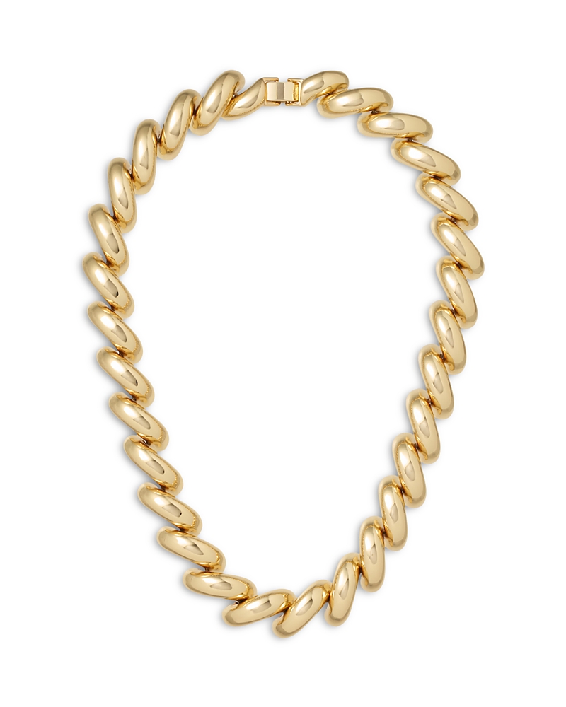 Roxanne Assoulin Roxanne Assoulin The Comma Puffy Link Necklace, 16.5