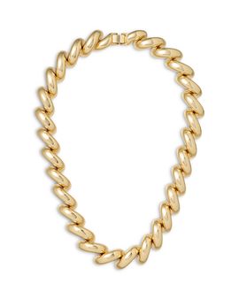 Roxanne Assoulin Roxanne Assoulin The Comma Puffy Link Necklace, 16.5