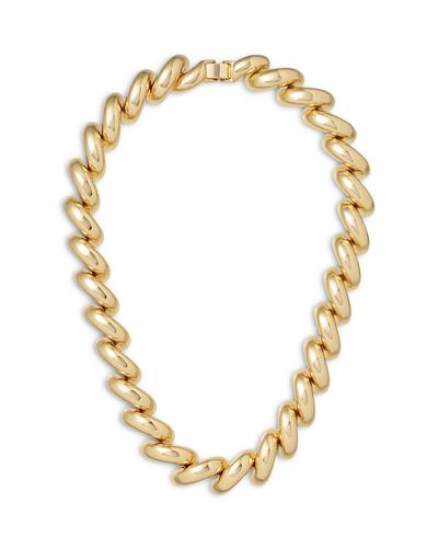 Roxanne Assoulin Roxanne Assoulin The Comma Puffy Link Necklace, 16.5