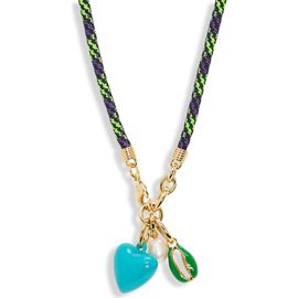 ROXANNE ASSOULIN ROXANNE ASSOULIN The Happy Cord Cultured Pearl Charm Necklace
