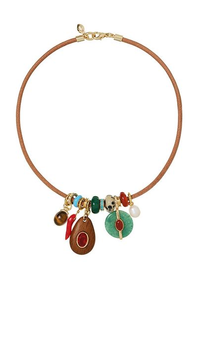 Roxanne Assoulin Roxanne Assoulin The Multi Charm Leather Collar Necklace