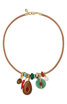 ROXANNE ASSOULIN ROXANNE ASSOULIN The Multicharm Leather Collar Necklace