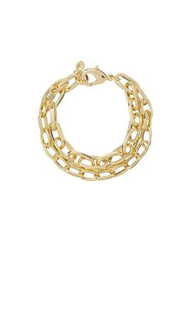 Roxanne Assoulin Roxanne Assoulin The Paperclip Double Chain Bracelet