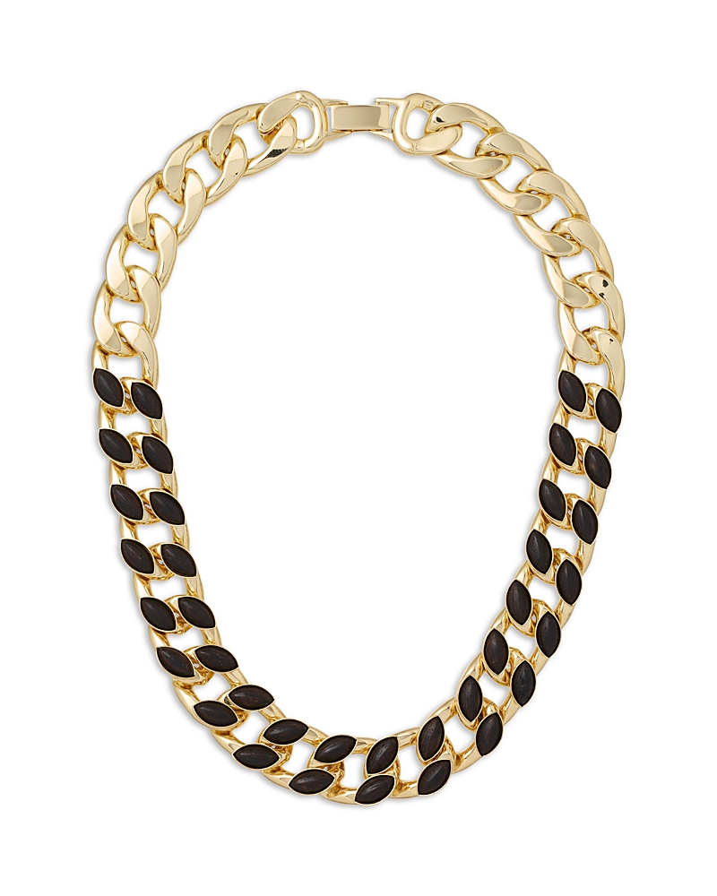Roxanne Assoulin Roxanne Assoulin The Studded Wood Link Necklace, 16.25