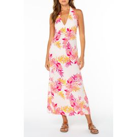 Roxy Roxy Beach Day Floral Halter Maxi Dress