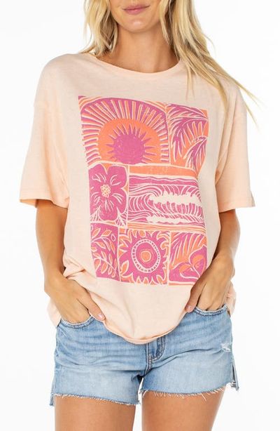 Roxy Roxy Beach Things Oversize Cotton Graphic T-Shirt