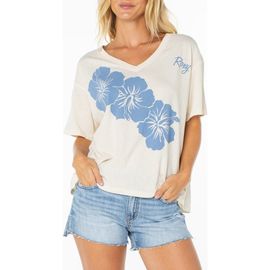 Roxy Roxy Floral Oversize V-Neck Graphic T-Shirt