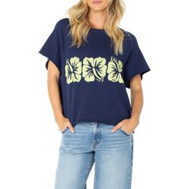 Roxy Roxy Free Trim Graphic Knit Top