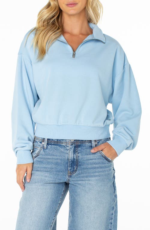 Roxy Roxy Half Moon Cotton Blend Quarter Zip Pullover