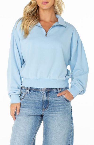 Roxy Roxy Half Moon Cotton Blend Quarter Zip Pullover