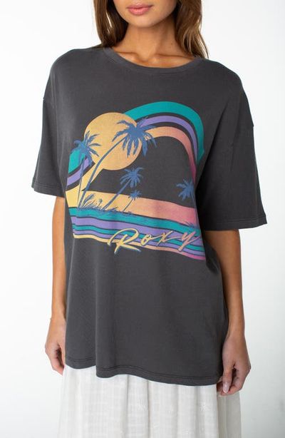 Roxy Roxy Heatwave Oversize Cotton Graphic T-Shirt