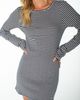 Roxy Roxy Hermosa Stripe Long Sleeve Minidress - 4