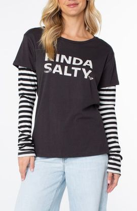 Roxy Roxy Kinda Salty Two-Fer T-Shirt