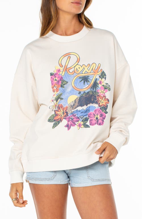 Roxy Roxy Lineup Oversize Fleece Graphic Sweatshirt