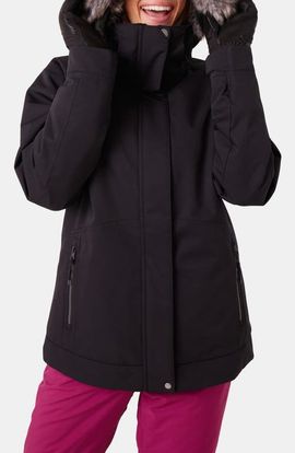 Roxy Roxy Meade Hooded Snow Jacket with Faux Fur Trim