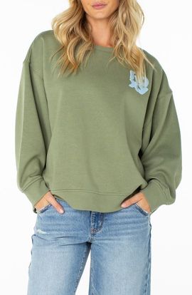 Roxy Roxy Morning Stroll Oversize Logo Graphic Sweatshirt