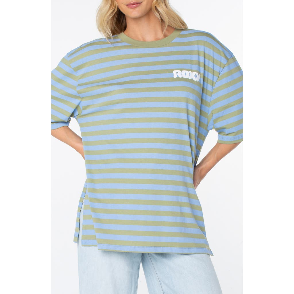 Roxy Roxy Old School Stripe Oversize Graphic T-shirt