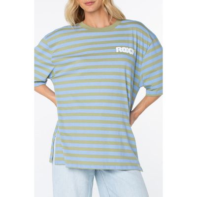 Roxy Roxy Old School Stripe Oversize Graphic T-shirt