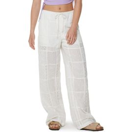 Roxy Roxy Precious Patchwork Eyelet Wide Leg Pants