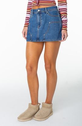 Roxy Roxy Reel Life Denim MIniskirt