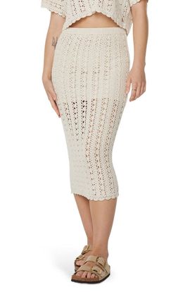 Roxy Roxy Sea Swirl Crochet Midi Skirt