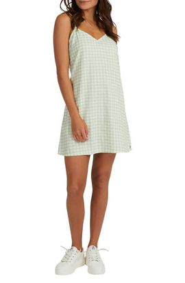 Roxy Roxy Shine a Light Houndstooth Check Slipdress