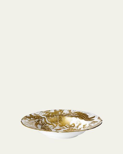Royal Crown Derby Gold Aves Rim Soup Plate