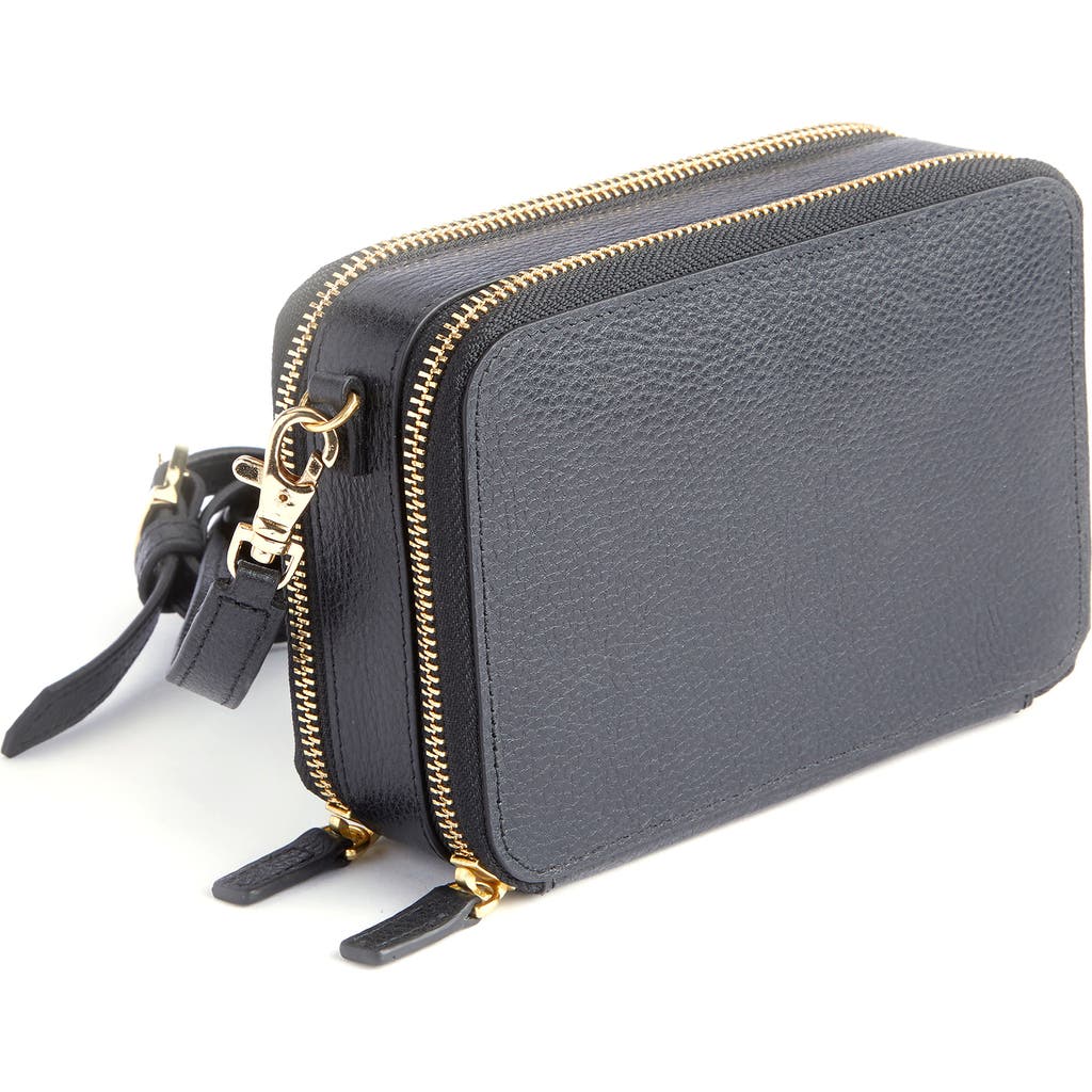 ROYCE New York ROYCE New York Leather Crossbody Camera Bag