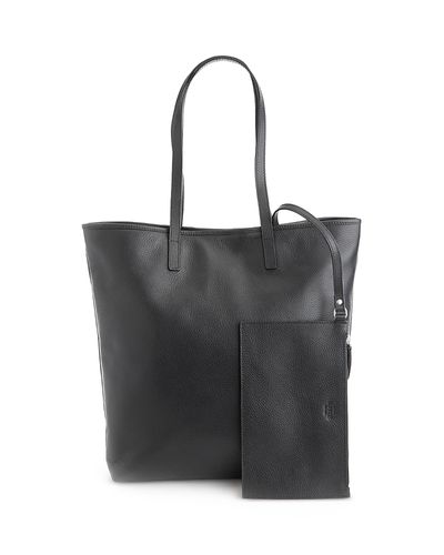Royce New York Royce New York Pebble Grain Leather Tall Tote