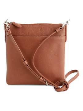 Royce New York Women's Pebble Grain Crossbody Bag