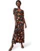 Ro&Zo Ro&Zo Floral Print Tie Back Dress - 1