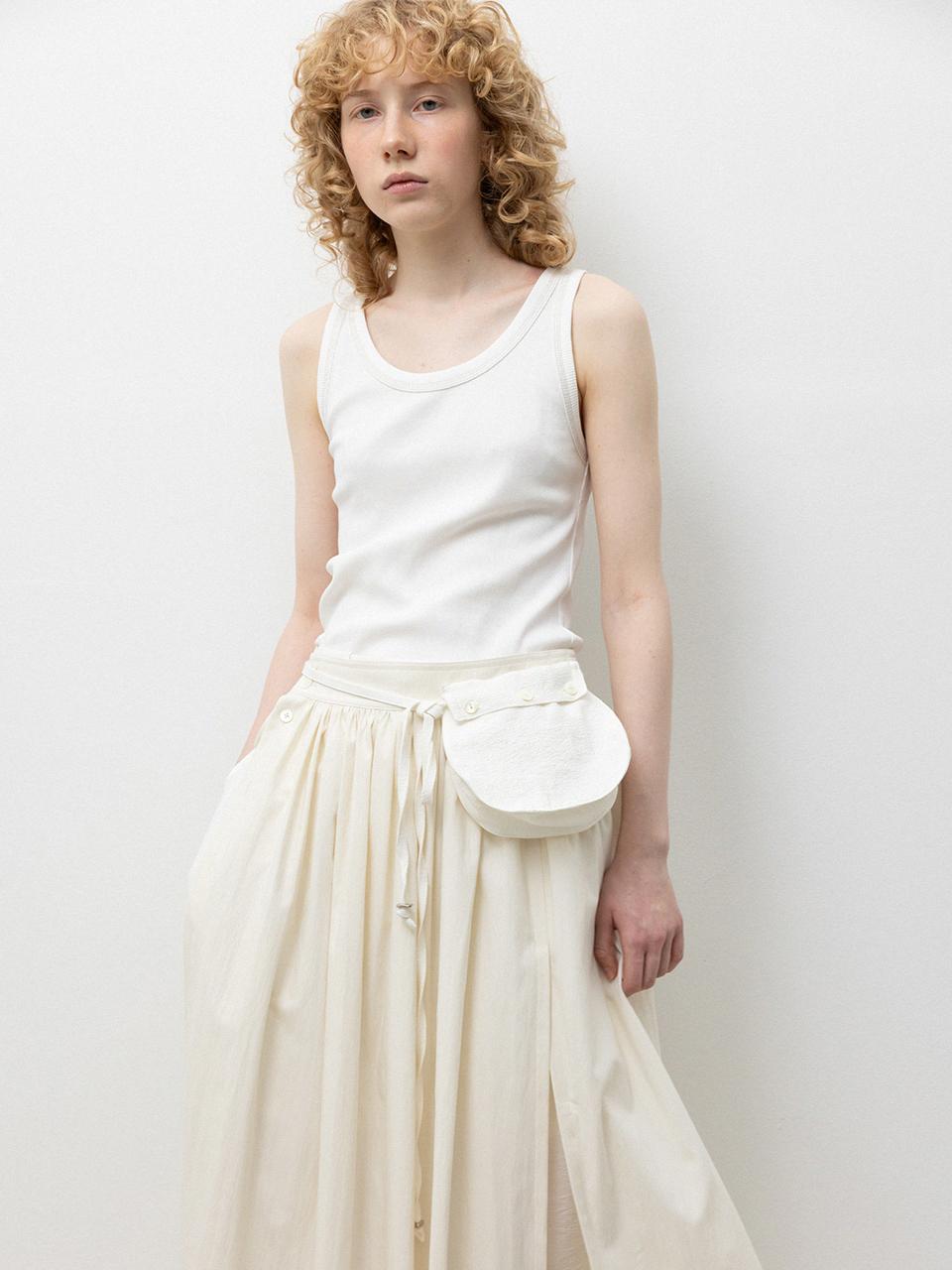 RRACE Basic Sleeveless Top_White