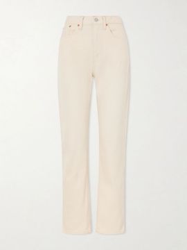 RRL Mid-rise straight-leg jeans