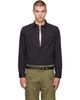 RRL RRL Black Cotton Twill Western Shirt - 1