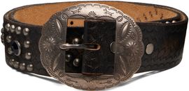 RRL RRL Black Garrison Belt