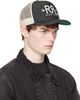 RRL RRL Black Ranch Logo Denim Trucker Cap - 2