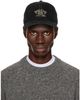 RRL RRL Black 'RRL' Ranch Logo Sportsman Cap - 1
