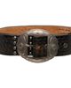 RRL RRL Black Studded Leather Belt - 1