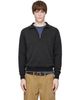 RRL RRL Black Terry Quarter-Zip Sweatshirt - 1