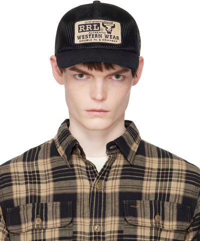 RRL RRL Black Western Trucker Cap