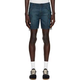 RRL RRL Blue Cargo Denim Shorts